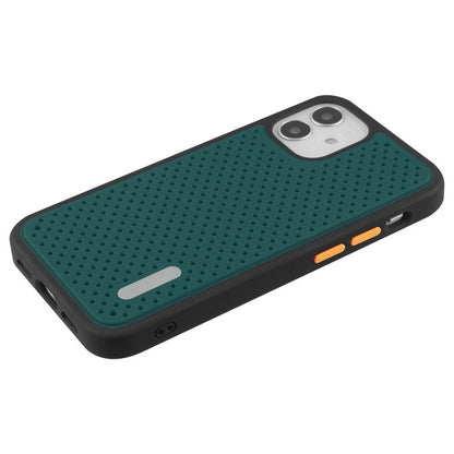 For Apple iPhone 12 Mini (5.4) Dual Layer Hybrid Armor Rubber Soft TPU Hard PC Shockproof Slim Fit Green Phone Case Cover