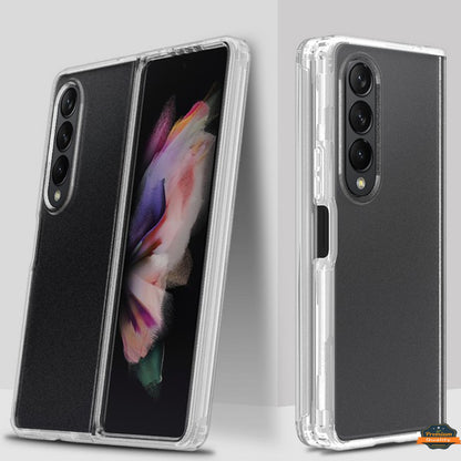 For Samsung Galaxy Z Fold 4 5G Transparent Full Body with Built-in Screen Protector Hard PC Ultra-Thin Shockproof Protective  Phone Case Cover