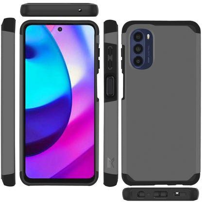 For Motorola Moto G 5G 2022 Slim Corner Protection Shock Absorption Hybrid Dual Layer Hard TPU Rubber Armor Defender  Phone Case Cover