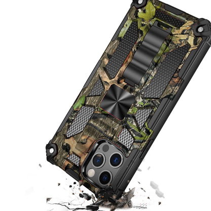 For Apple iPhone 13 (6.1")Heavy Duty Stand Hybrid Shockproof [Military Grade] Rugged Protective with Built-in Kickstand Fit Magnetic Car Mount  Phone Case Cover