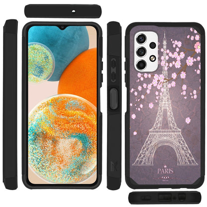 For Samsung Galaxy A23 5G Graphic Design Pattern Hard PC TPU Tough Strong Hybrid Shockproof Armor Frame  Phone Case Cover