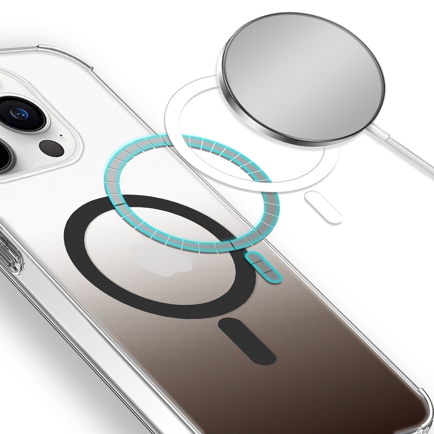 For Apple iPhone 14 /Plus Pro Max Hybrid IMD Frosted Two Tone with MagSafe Magnetic Wireless Charging Slim Hard PC  Phone Case Cover