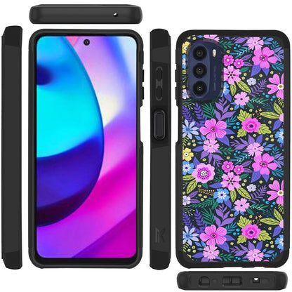 For Motorola Moto G 5G 2022 Slim Corner Protection Shock Absorption Hybrid Dual Layer Hard TPU Rubber Armor Defender  Phone Case Cover