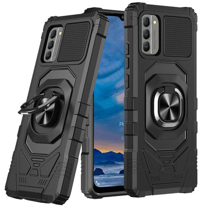 For Nokia G400 5G Tough Hybrid 2in1 Dual Layer with Rotate Magnetic Ring Stand Holder Kickstand, Rugged Shockproof  Phone Case Cover