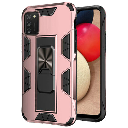 For Samsung Galaxy A02S Hybrid Magnetic Slide Ring Stand fit Car Mount Grip Holder Full Body Heavy Duty Rugged Military Grade  Phone Case Cover