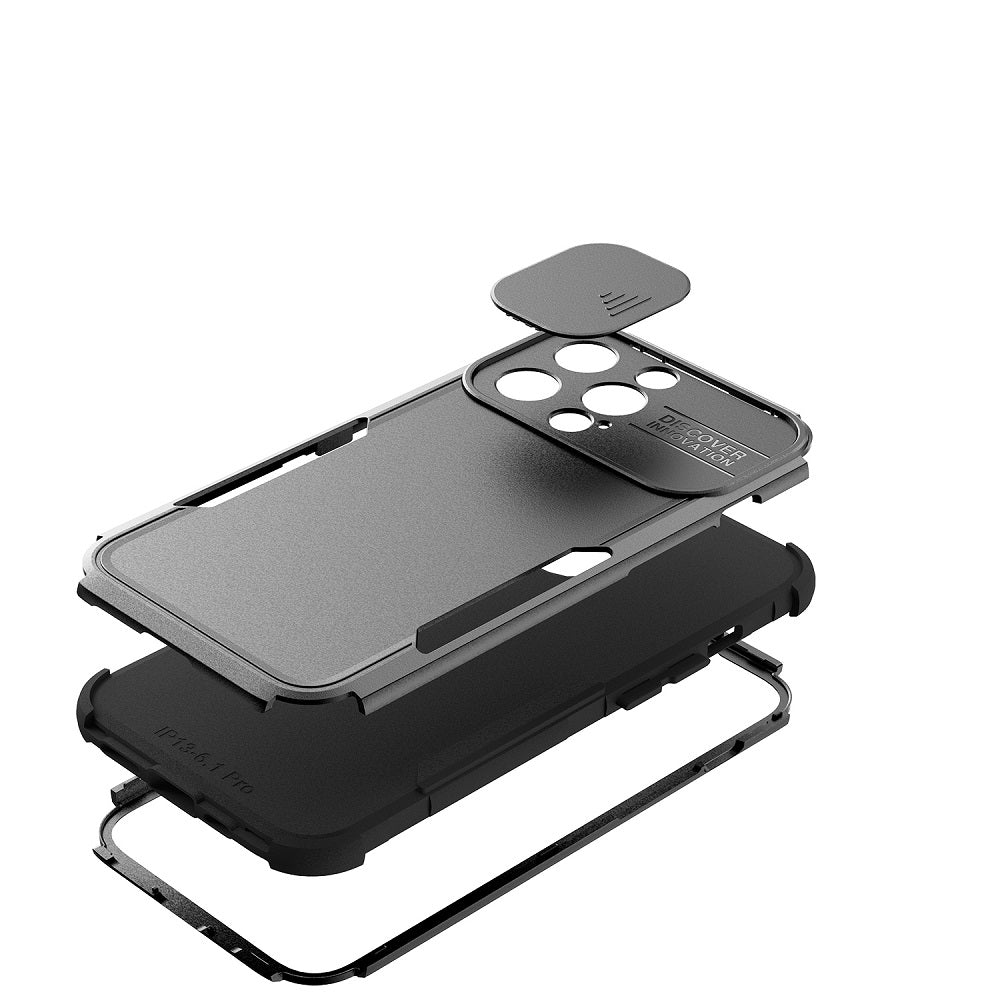 For Apple iPhone 13 Pro Max Heavy Duty 3in1 Rugged Hybrid Hard PC Rubber Bumper Impact with Camera Protection  Phone Case Cover