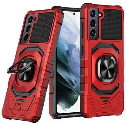 For Samsung Galaxy S22 Hybrid Dual Layer with Rotate Magnetic Ring Stand Holder Kickstand, Rugged Shockproof Protective  Phone Case Cover