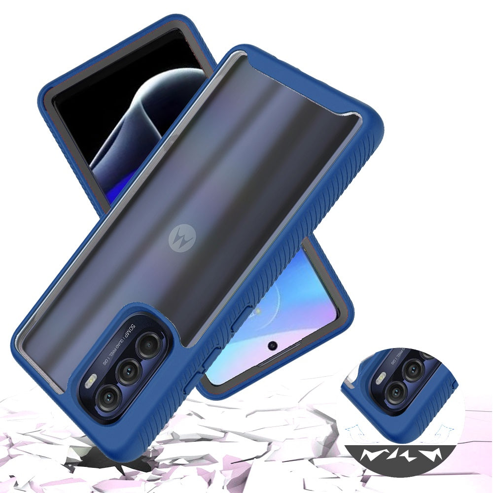 For Motorola Moto G Stylus 5G 2022 Clear Dual Layer Rugged Bumper Frame Heavy Duty Hybrid TPU + PC Shockproof Rubber  Phone Case Cover