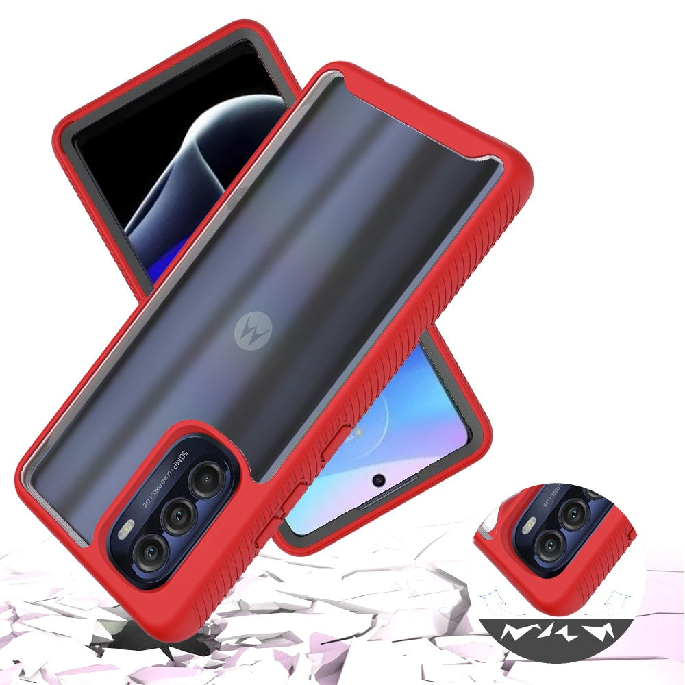 For Motorola Moto G Stylus 5G 2022 Clear Dual Layer Rugged Bumper Frame Heavy Duty Hybrid TPU + PC Shockproof Rubber  Phone Case Cover
