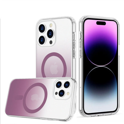 For Apple iPhone 14 /Plus Pro Max Hybrid IMD Frosted Two Tone with MagSafe Magnetic Wireless Charging Slim Hard PC  Phone Case Cover