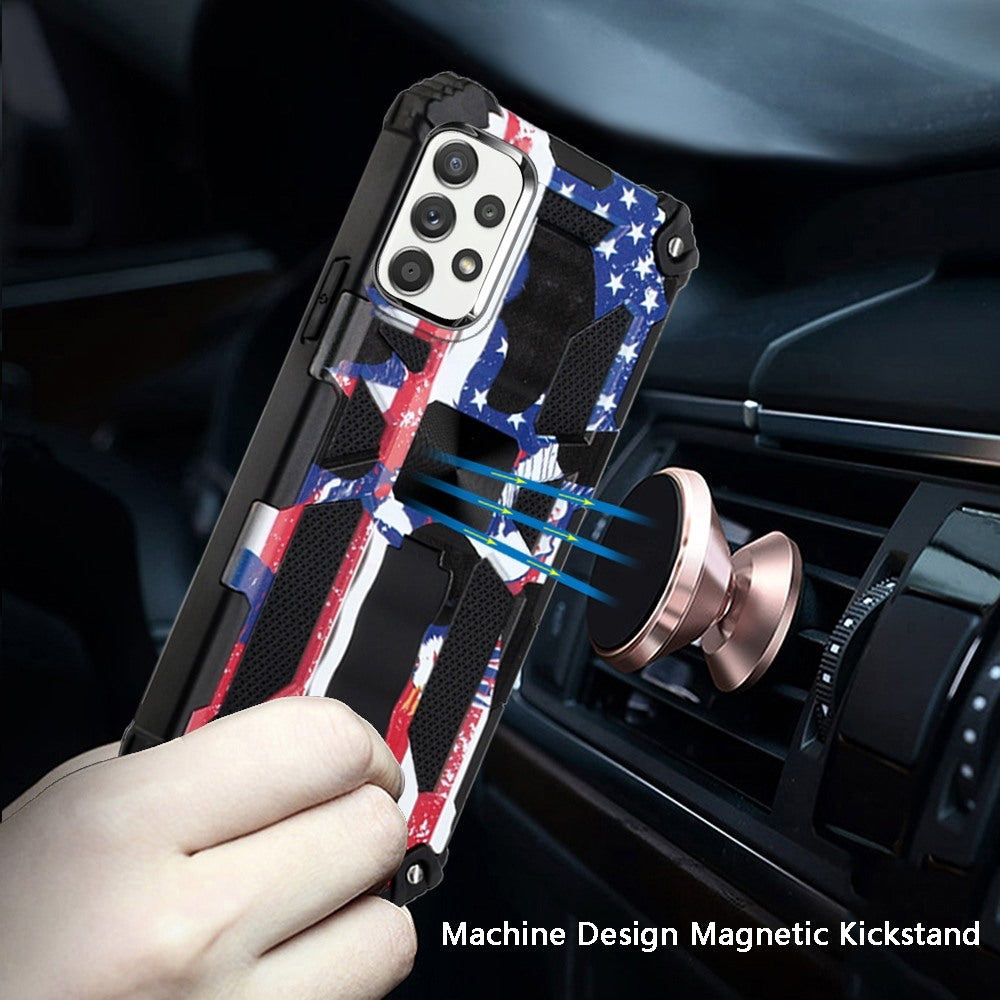 For Samsung Galaxy A73 5G Heavy Duty Stand Hybrid Shockproof [Military Grade] Rugged Protective with Built-in Kickstand  Phone Case Cover