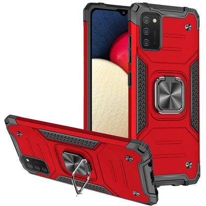 For Samsung Galaxy A71 5G Armor Hybrid with Ring Holder Kickstand Shockproof Heavy-Duty Durable TPU + PC Rugged Dual Layer  Phone Case Cover