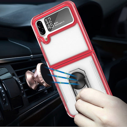 For Nokia G400 5G Clear Transparent Armor Rugged Defender Shockproof Hybrid with Ring Holder Kickstand  Phone Case Cover