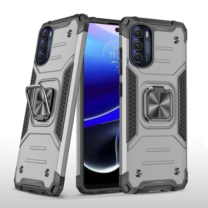 For Motorola Moto G Stylus 5G 2022 Armor Hybrid with Ring Holder Kickstand Shockproof TPU Heavy-Duty Rugged Dual Layer  Phone Case Cover