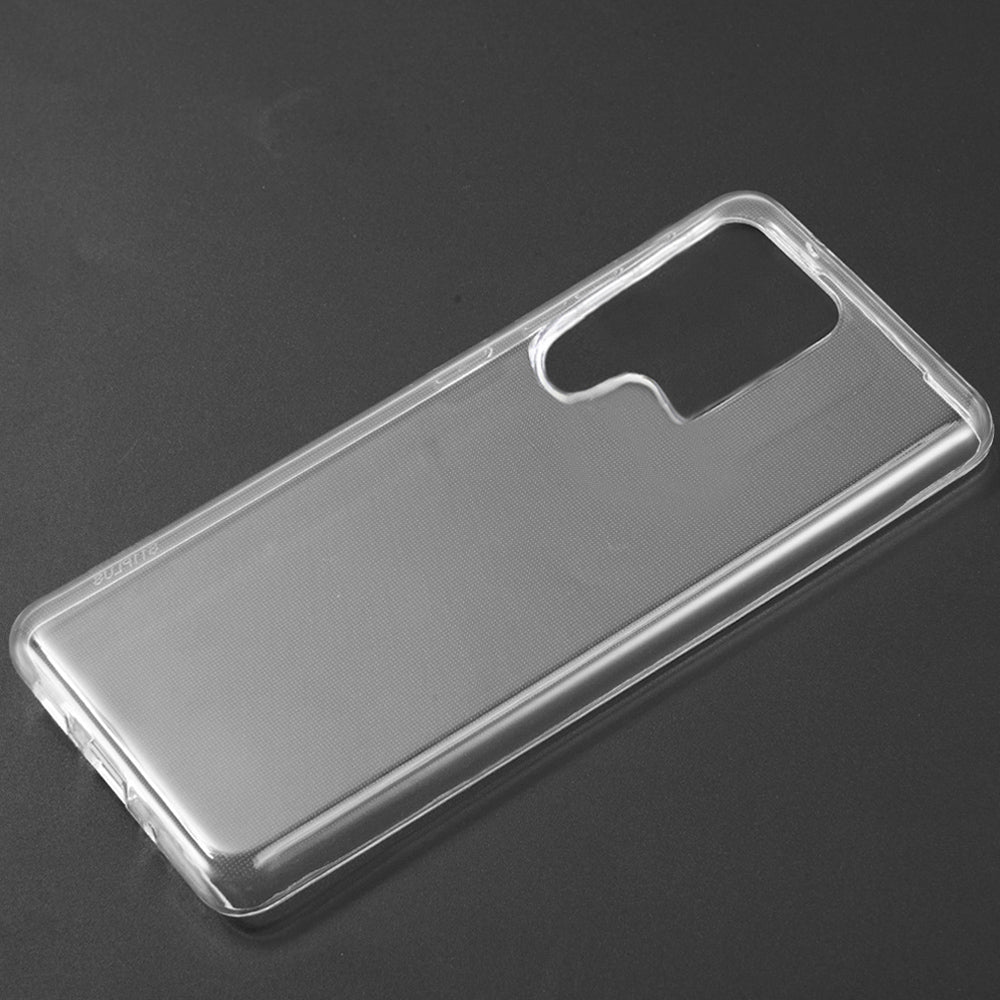 For Samsung Galaxy S22 Ultra Crystal Clear Transparent TPU Flexible Rubber Silicone Ultra Thin Slim Gel Soft Skin Clear Phone Case Cover