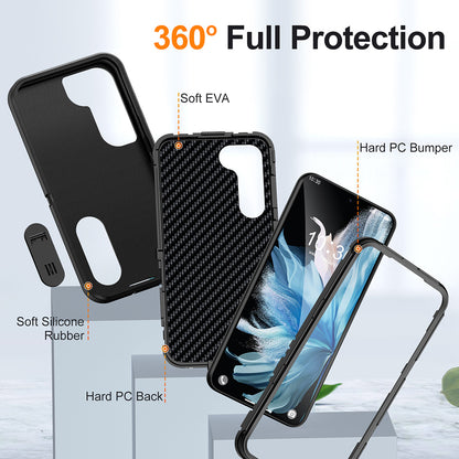 For Samsung Galaxy S23 /Plus /Ultra Hybrid Ultra Protective Hybrid Armor 3 in 1 Shockproof with Kickstand Heavy Duty Rugged  Phone Case Cover