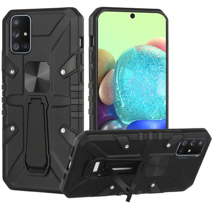 For Samsung Galaxy A71 5G Armor Kickstand Case Hybrid Heavy Duty Silicone Bumper with Magnetic Function Shockproof Hard  Phone Case Cover