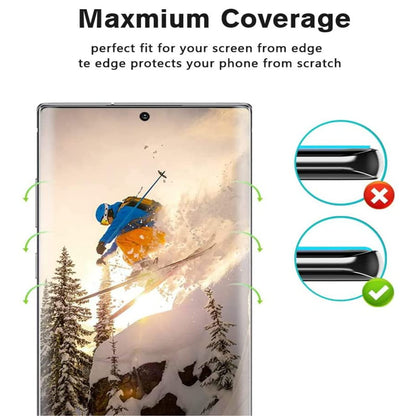 For Samsung Galaxy S22 Ultra Screen Protector Curve 3D Full Coverage 9H Hardness Tempered Glass Protector Shield 9H Bubble-Free Clear Screen Protector