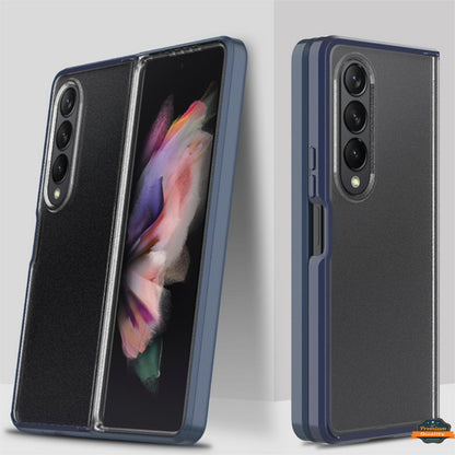 For Samsung Galaxy Z Fold 4 5G Transparent Full Body with Built-in Screen Protector Hard PC Ultra-Thin Shockproof Protective  Phone Case Cover