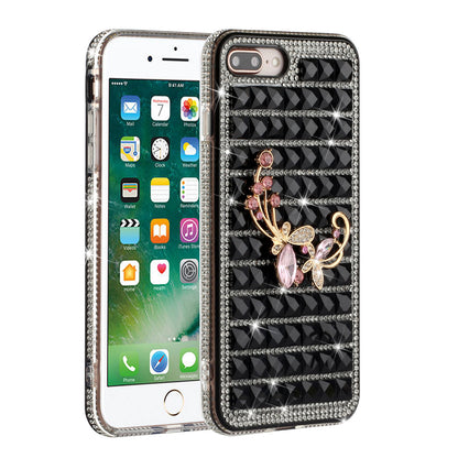 For Apple iPhone 8 /7/6s/6 /SE 2nd Generation Fashion Luxury 3D Bling Diamonds Rhinestone Jeweled Ornament Shiny Crystal  Phone Case Cover