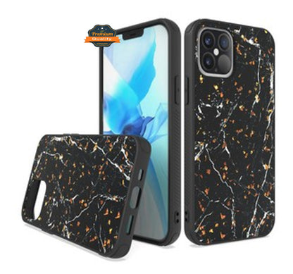 For Apple iPhone 13 Pro Max (6.7") Stylish Designed Glitter Bling Hybrid Slim PC TPU Rubber Silicone Shock-Absorption Hard  Phone Case Cover