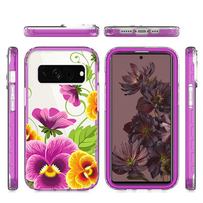 For Google Pixel 7 Beautiful Design Hybrid Triple Layer Armor Hard PC Rubber TPU Shockproof Protective Frame  Phone Case Cover