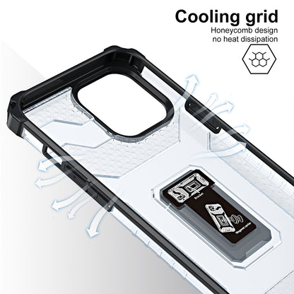 For Apple iPhone 13 /Pro Max Rugged Hybrid Armor with Magnetic Kickstand Ring Holder Anti-Shock Corner & Camera Protection  Phone Case Cover