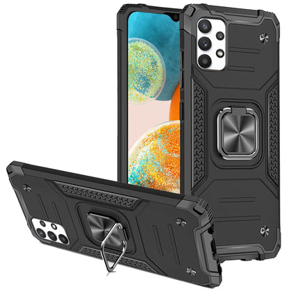For Samsung Galaxy A23 5G Armor Hybrid with Ring Holder Kickstand Shockproof Heavy-Duty Durable Rugged Dual Layer  Phone Case Cover