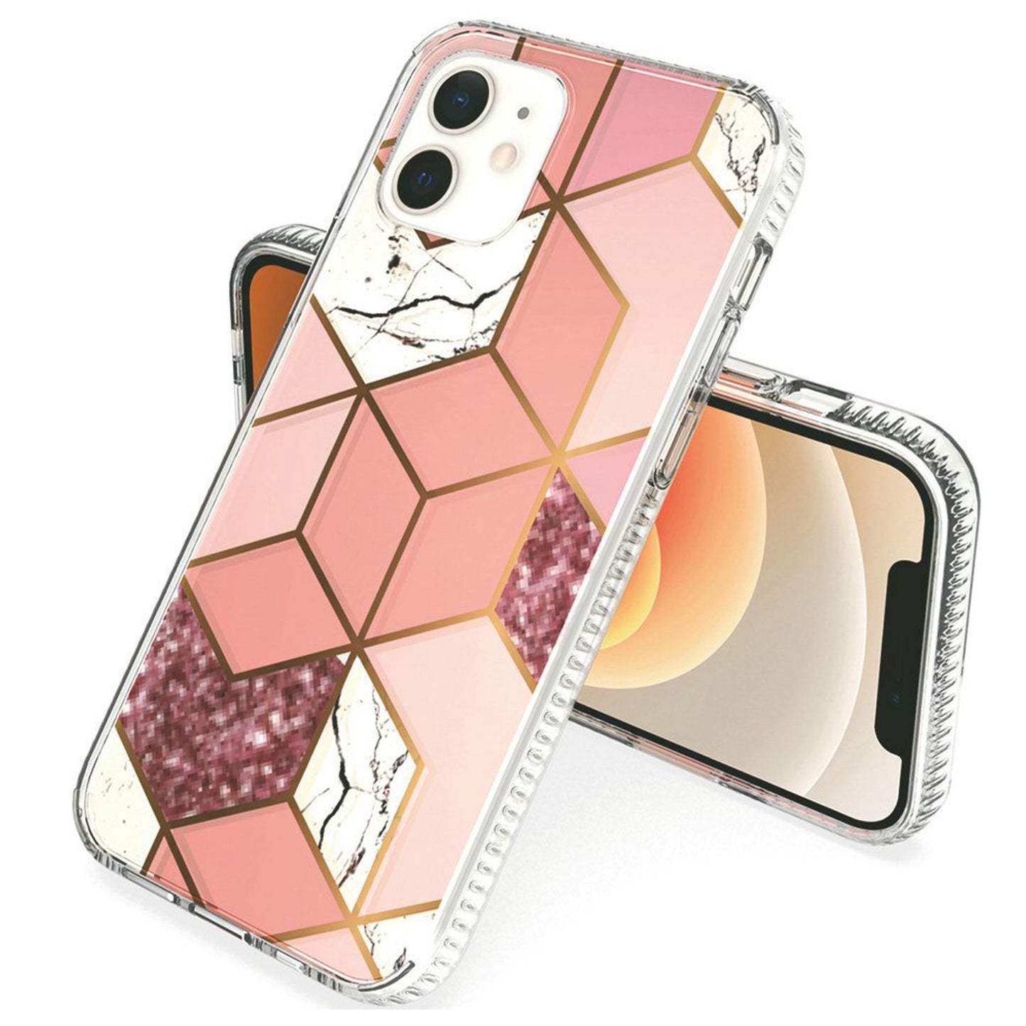 For AT&T Maestro 3 Stylish Hybrid Fashion Marble Trendy IMD Design Hard Back PC Shockproof TPU Protective  Phone Case Cover