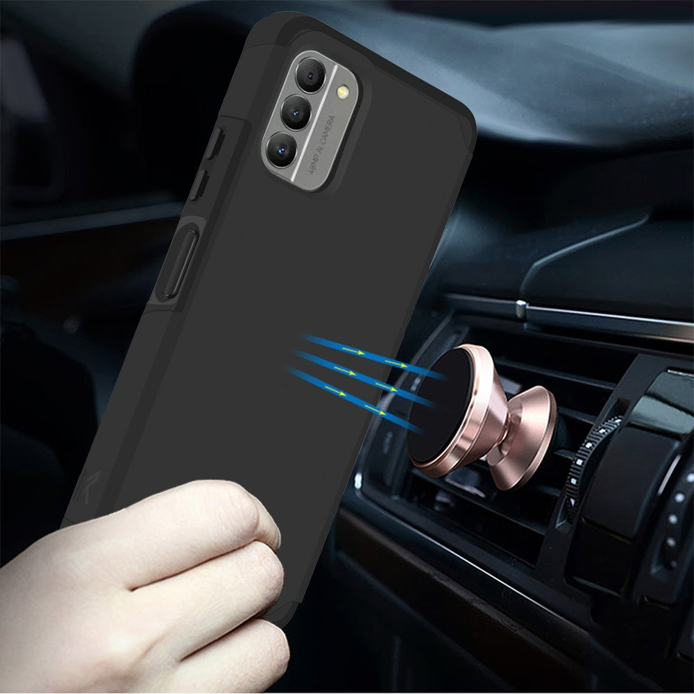 For Nokia G400 Ultra Slim Shock Absorption 2 in 1 Tuff Hybrid Dual Layer Hard PC + Soft TPU Rubber Frame Armor Defender  Phone Case Cover