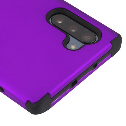 For Samsung Galaxy S10 5G (6.7") Hybrid Three Layer Hard PC Shockproof Heavy Duty TPU Rubber Anti-Drop Purple Phone Case Cover