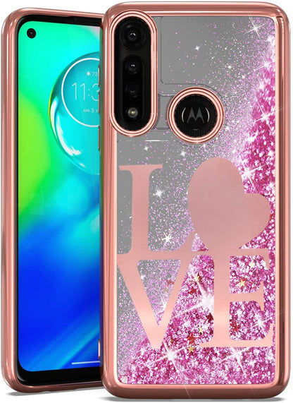 For Samsung Galaxy A33 5G Quicksand Liquid Glitter Bling Flowing Sparkle Fashion Hybrid TPU and Chrome Plating Hard PC  Phone Case Cover