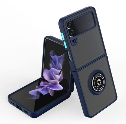 For Samsung Galaxy Z Flip 3 5G Clear Crystal Transparent Shock Absorption Hybrid Slim Hard PC Anti-Scratch Shell Protective  Phone Case Cover