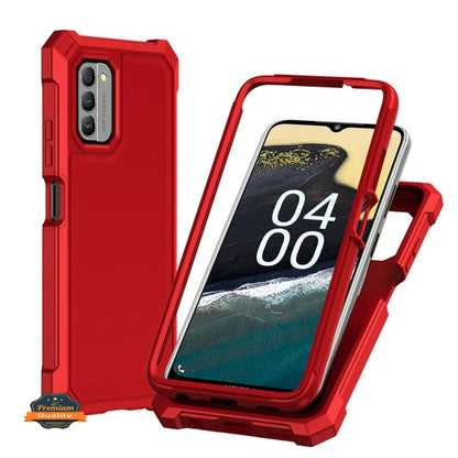 For Nokia G400 Hybrid 2in1 Front Bumper Frame Cover Square Edge Shockproof Soft TPU + Hard PC Anti-Slip Heavy Duty  Phone Case Cover