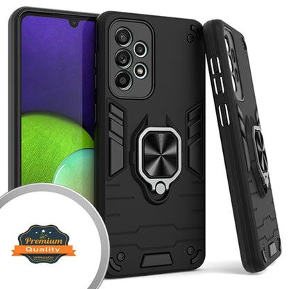 For Samsung Galaxy A33 5G Military Grade Protection Heavy Duty Armor Shockproof with 360 Ring Kickstand Stand Holder  Phone Case Cover