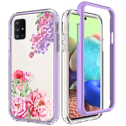 For Samsung Galaxy A71 5G Beautiful Design Hybrid Triple Layer Armor Hard PC Rubber TPU Shockproof Protective Frame  Phone Case Cover