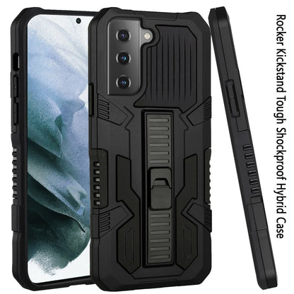 For Samsung Galaxy S22 Hybrid Tough Rugged [Shockproof] Dual Layer Protective with Kickstand Military Grade Hard PC + TPU  Phone Case Cover