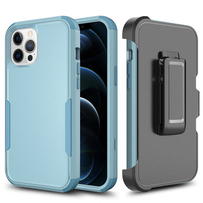 For Apple iPhone 13 / Pro Max Heavy Duty Cases with Rotatable Holster Kickstand Belt Clip Combo Hard PC + TPU Rugged Hybrid Bumper  Phone Case Cover