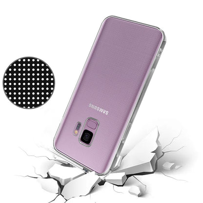For Samsung Galaxy S9 /S9 Plus Hybrid Transparent TPU Rubber Silicone Simple Basic Minimalistic Gel Shockproof Protective Clear Phone Case Cover