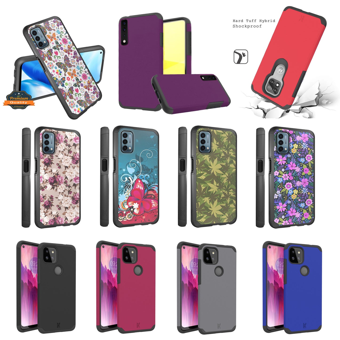 For Motorola Moto G Play 2023 Graphic Design Stylish Pattern Hard TPU Tough Hybrid Shockproof Armor Frame  Phone Case Cover