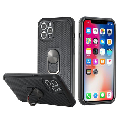 For Apple iPhone 11 (6.1") Slim Rugged TPU Shockproof Hybrid with Magnetic Ring Stand Holder  Phone Case Cover