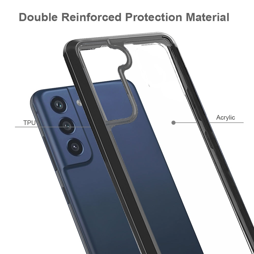 Samsung Galaxy S22 /Plus Ultra Hybrid Slim Crystal Clear Transparent Shock-Absorption Bumper with TPU + Hard PC Back Frame  Phone Case Cover