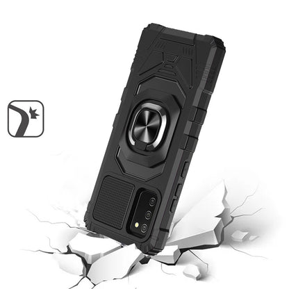 For TCL 30 V 5G Hybrid 2in1 Dual Layer with Rotate Magnetic Ring Stand Holder Kickstand, Rugged Shockproof Protective  Phone Case Cover