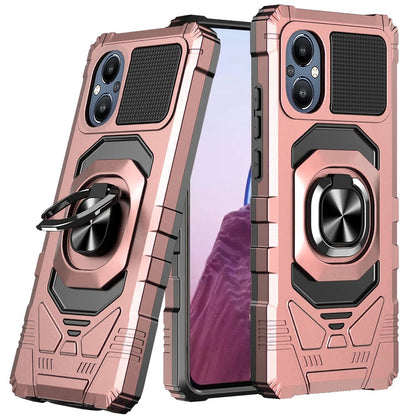 For OnePlus Nord N20 5G Hybrid Dual Layer with Rotate Magnetic Ring Stand Holder Kickstand, Rugged Shockproof Protective  Phone Case Cover