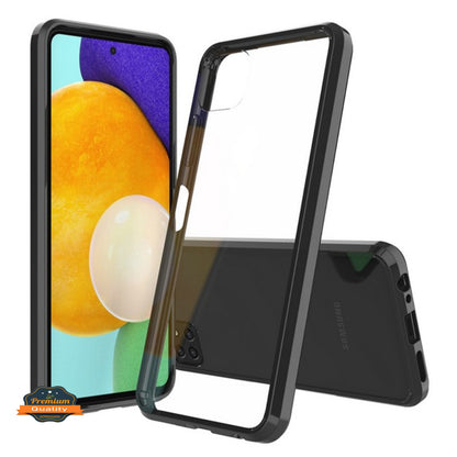 For Boost Mobile Celero 5G Crystal Clear Back Panel + TPU Bumper Hybrid Thin Slim Hard Shockproof Defender Anti-Drop Crystal  Phone Case Cover