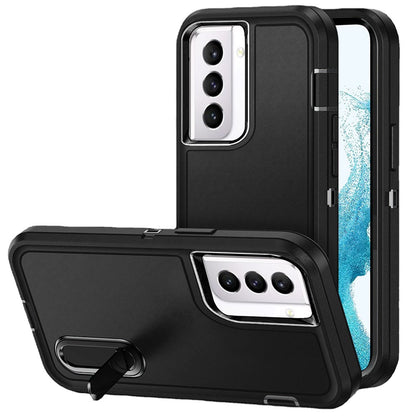 For Samsung Galaxy S22 /Plus Ultra Hybrid 3 Layers 3in1 Hard PC Shockproof with Kickstand Heavy Duty TPU Rubber Anti-Drop  Phone Case Cover