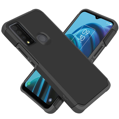 For TCL 30 XE 5G Ultra Slim Corner Protection Shock Absorption Tuff Hybrid Dual Layer Hard PC and TPU Rubber Armor Defender  Phone Case Cover