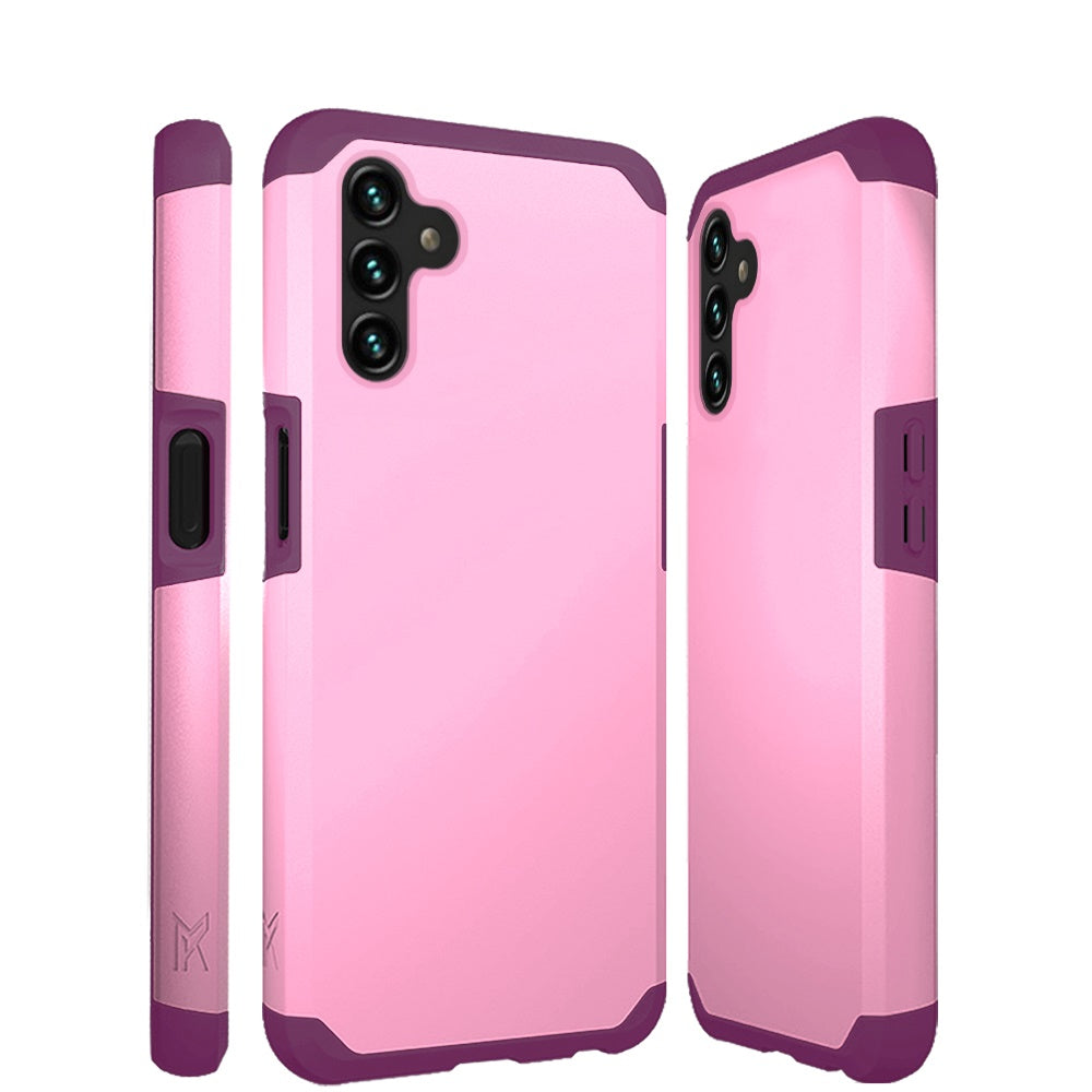 For Cricket Innovate E 5G (E Version 2022) Slim Protection Shock Absorption Hybrid Dual Layer Hard PC + TPU Rubber Frame  Phone Case Cover