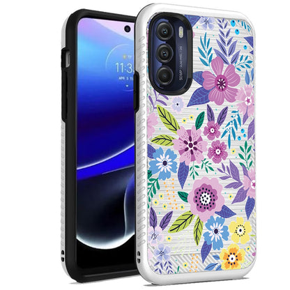 For Motorola Moto G Stylus 5G 2022 Design Printed Pattern Fashion Brushed Texture Shockproof Dual Layer Hybrid TPU  Phone Case Cover