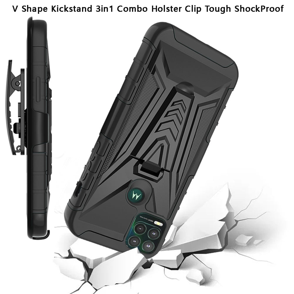 For Apple iPhone 14 /Plus Pro Max Combo Swivel Belt Clip Holster Heavy Duty Hybrid Armor Rubber with Kickstand Stand  Phone Case Cover